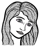 woman face - lineart